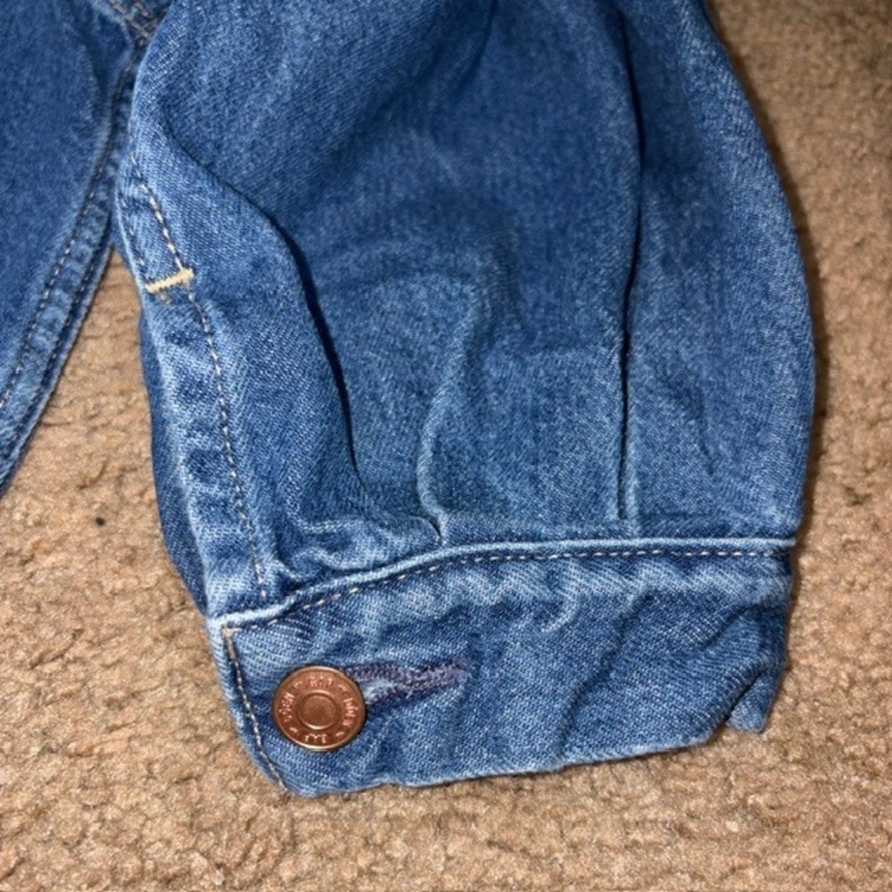 Gap Doen Denim Jacket Barrel Balloon Sleeve Medium Indigo Blue Medium - Picture 6 of 11
